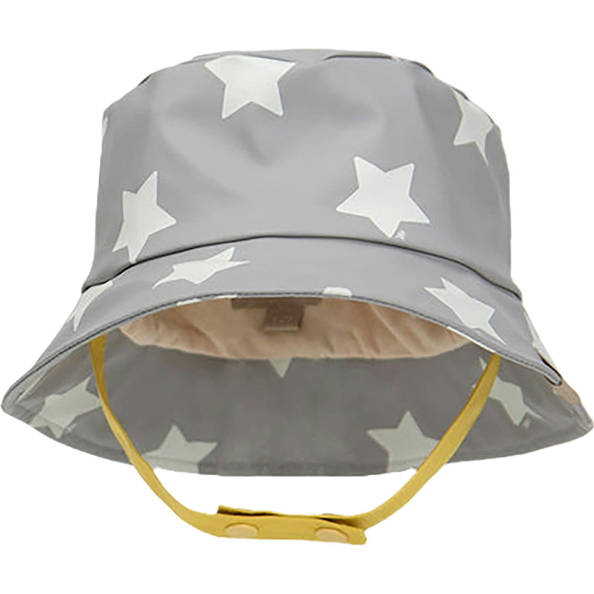 Stars Print Chin Strap Rain Bucket Hat