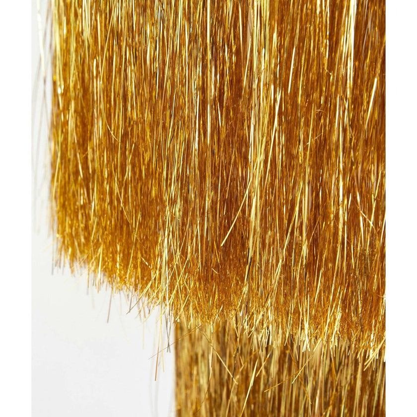Gold Tinsel Chandelier