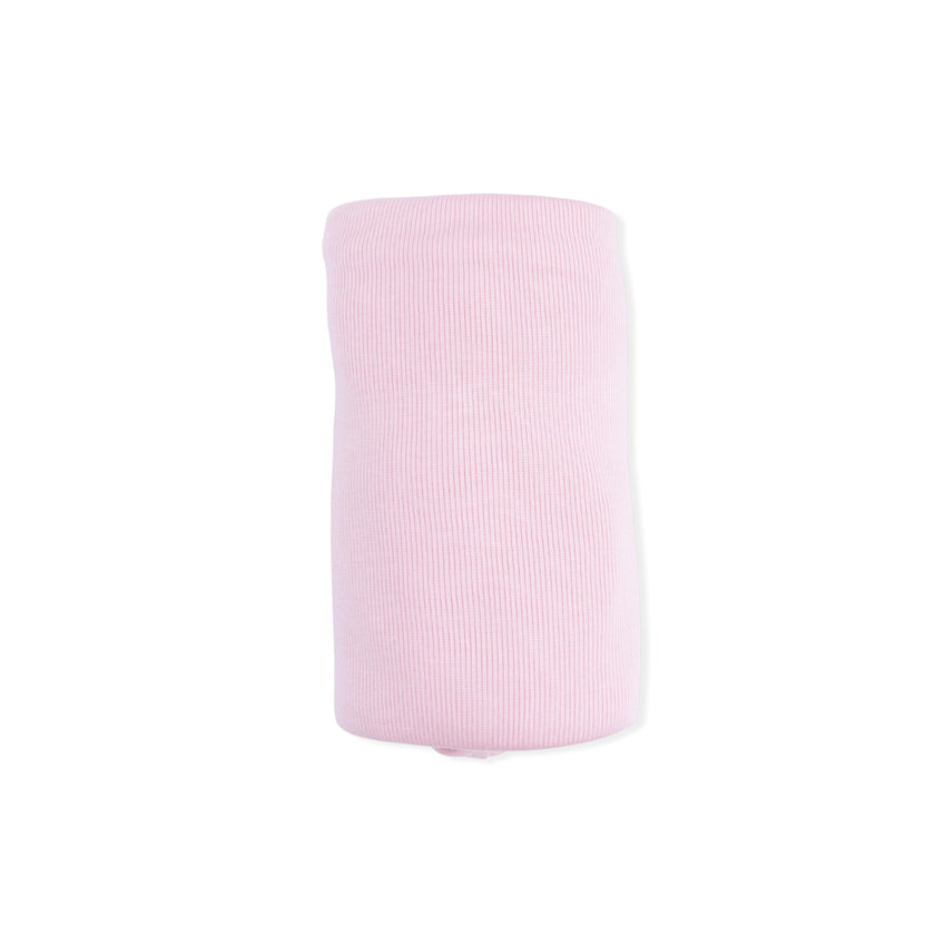 Solid Romance Rose Rib - Swaddle Blanket