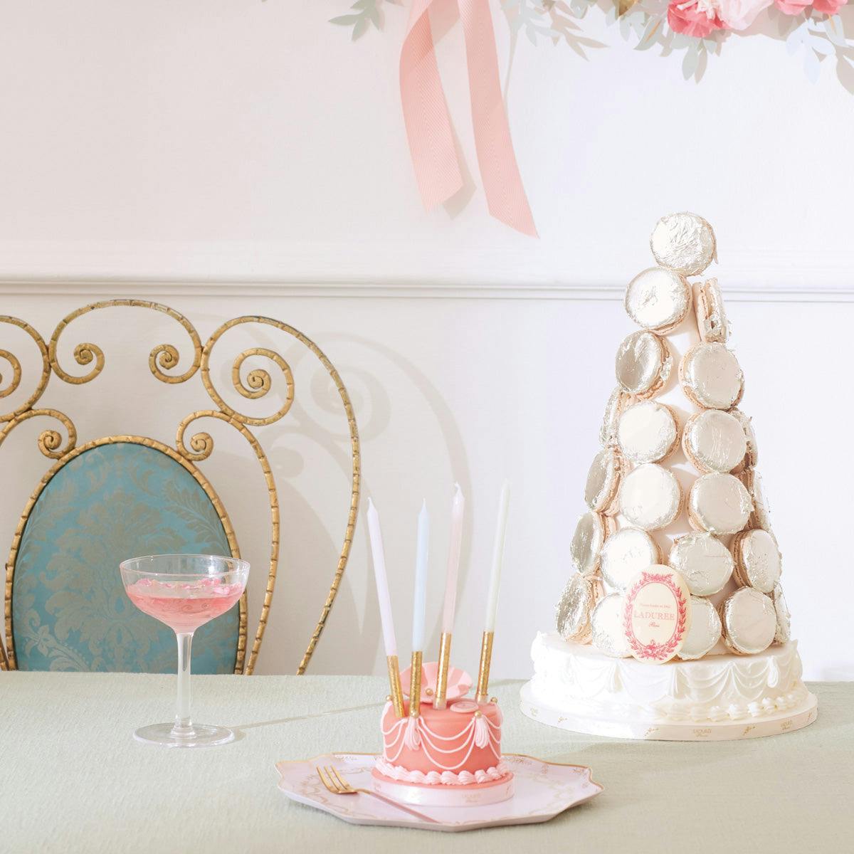 Meri Meri x Ladurée Paris Gold Dipped Candles