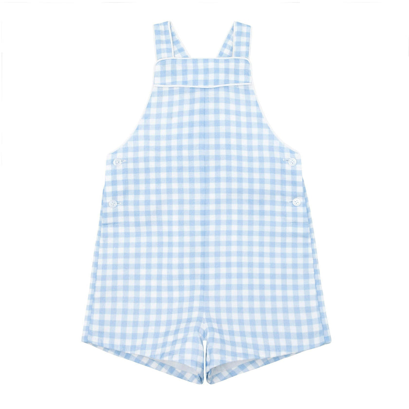 baby boys oasis blue gingham overall