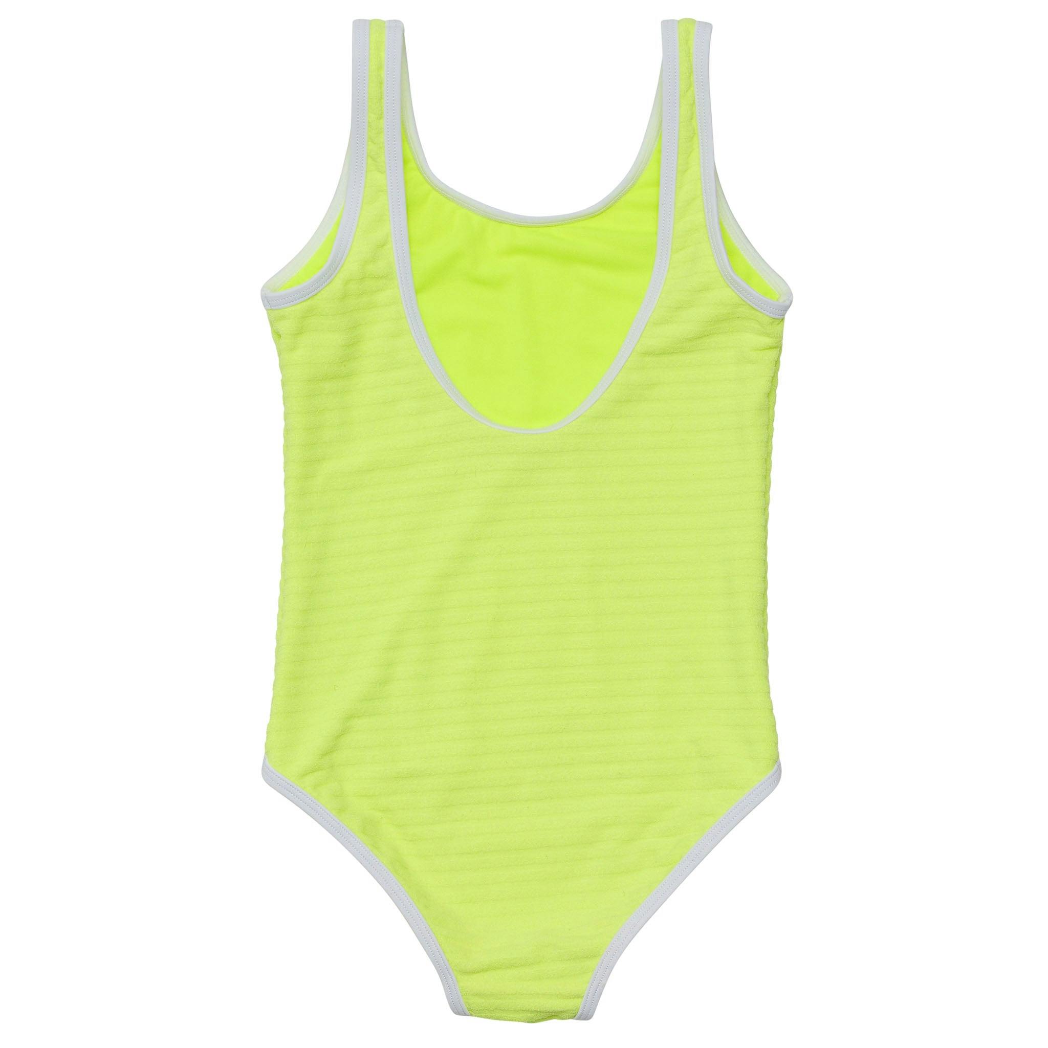 UPF50+ Scoop Neck Sleeveless Contrast Piped Swimsuit