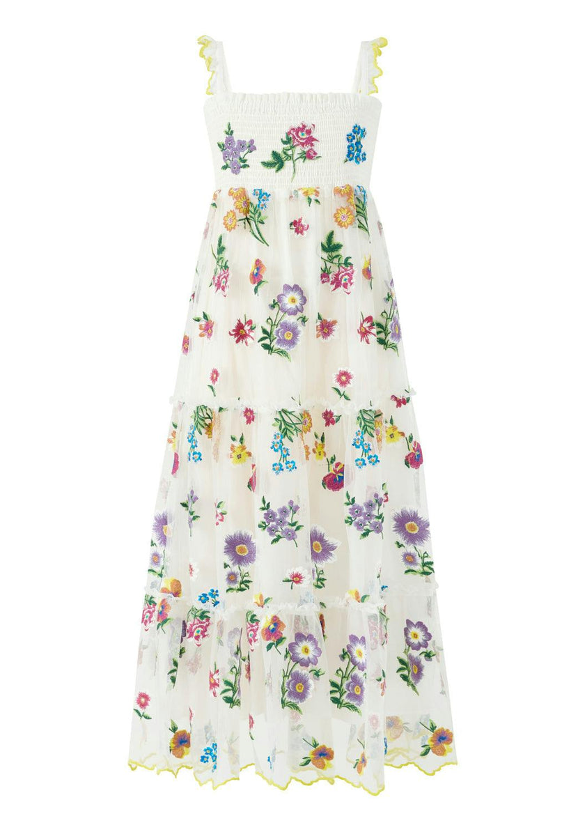 Carly Embroidered Maxi Dress