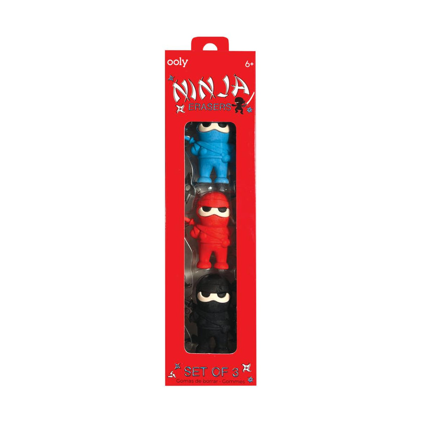 Ninja Erasers - Set of 3