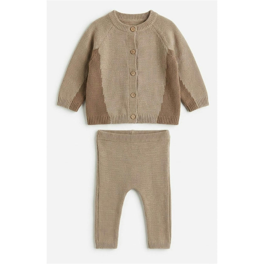 Knit Cardigan & Pants Set
