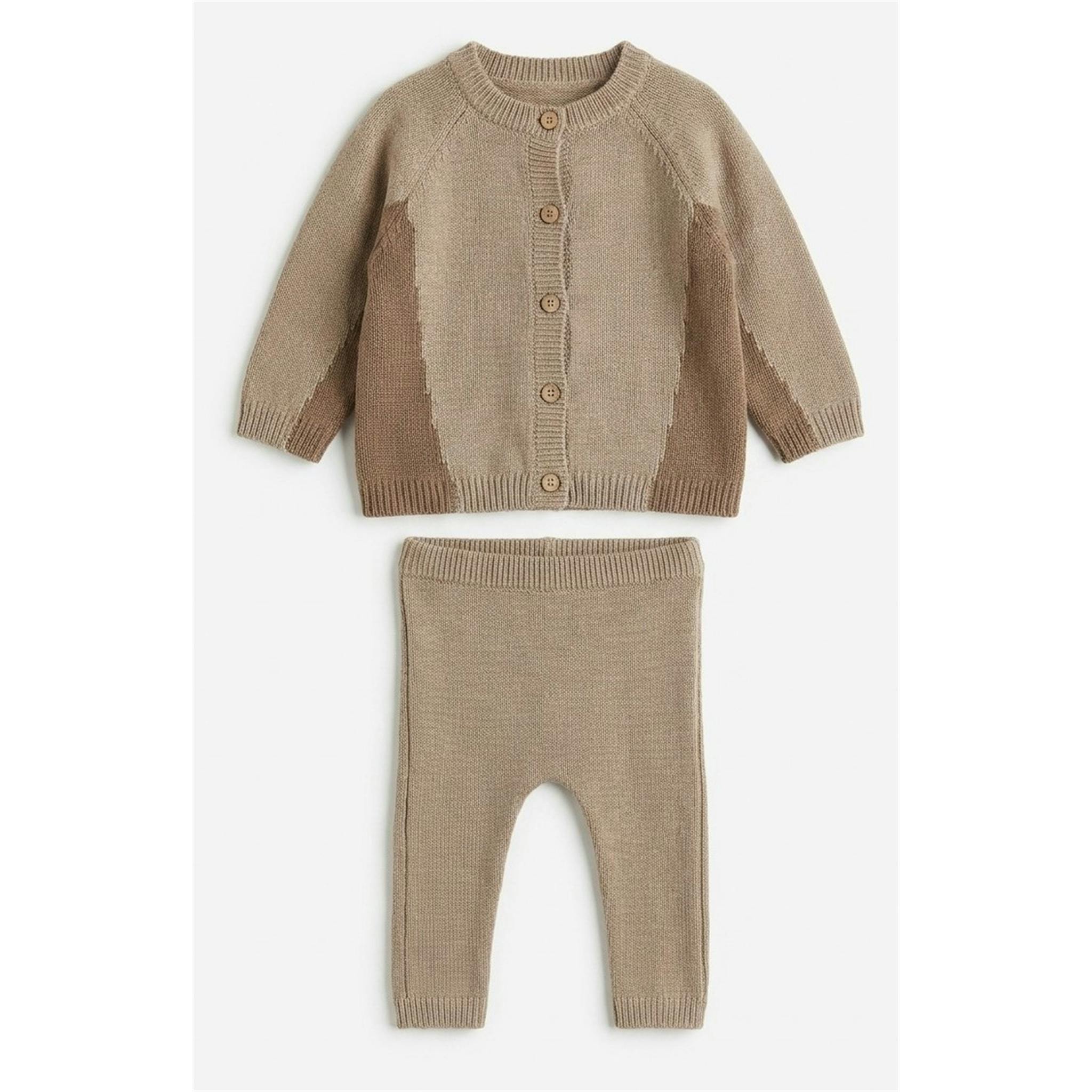 Knit Cardigan & Pants Set