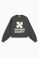 TNS Logo Woman Sweatshirt Dark Grey