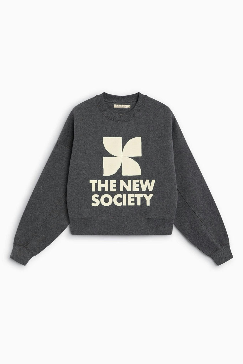 TNS Logo Woman Sweatshirt Dark Grey