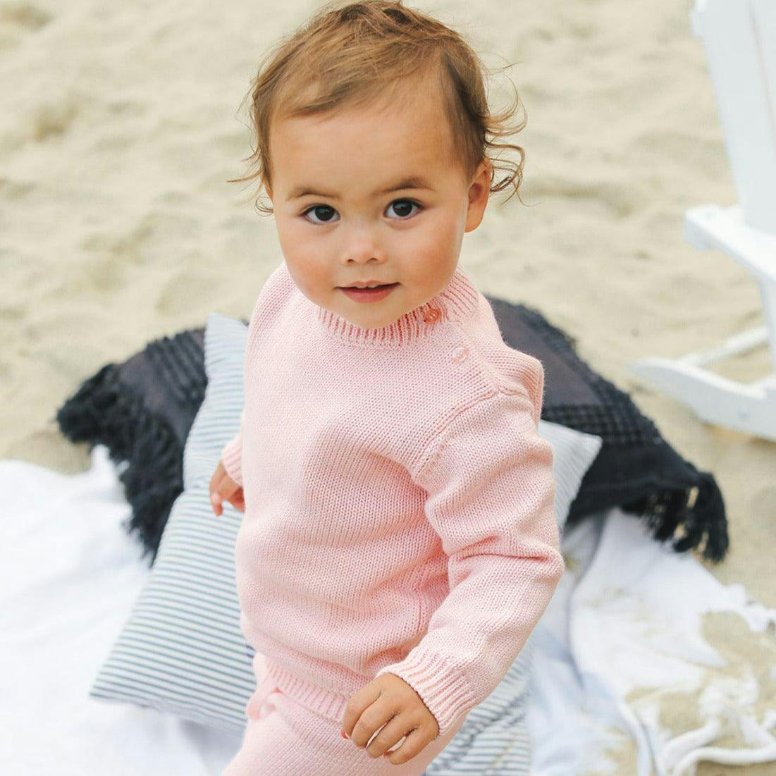 Soft Pink Knit Sweater