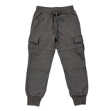 Boys Cargo Fleece Pant in Thunder