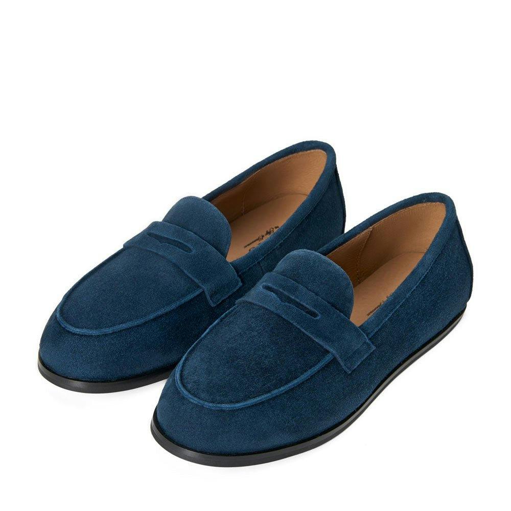 Ryan Suede Ribbon Trim Loafers