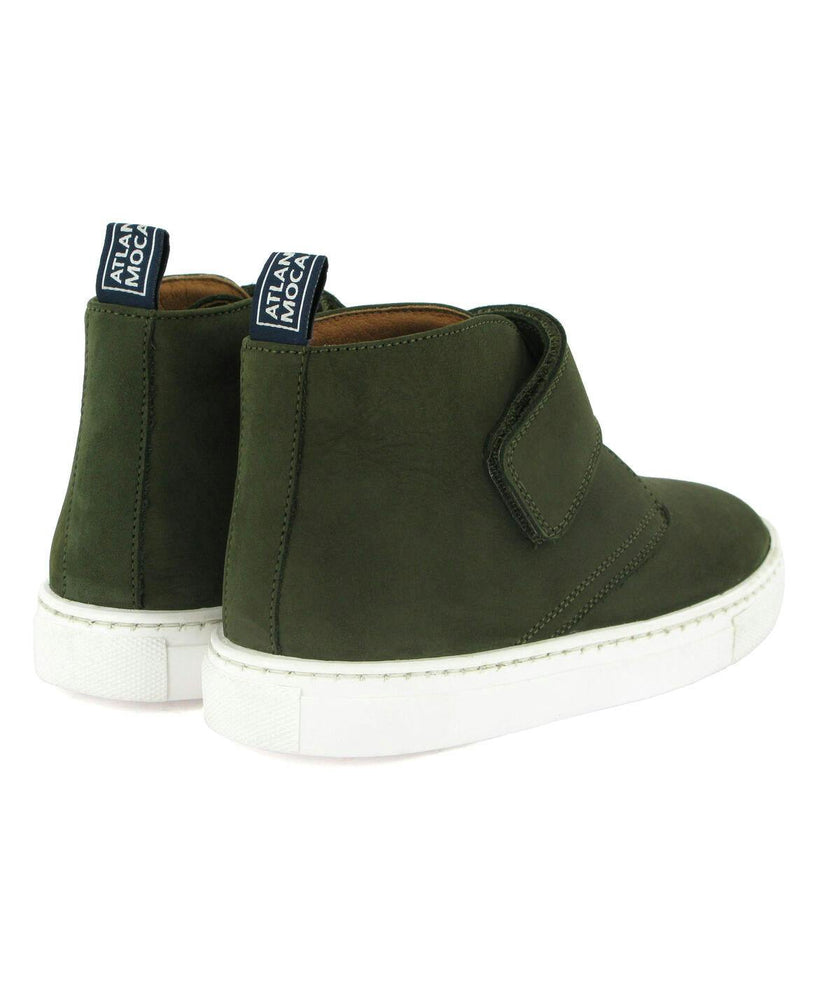 Sneaker Boots - dark green nubuck