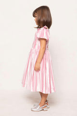 Mini Tiara Dress in Pink Velvet