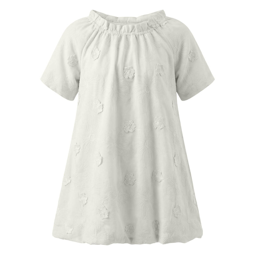 Floral Embroidery Applique Dress