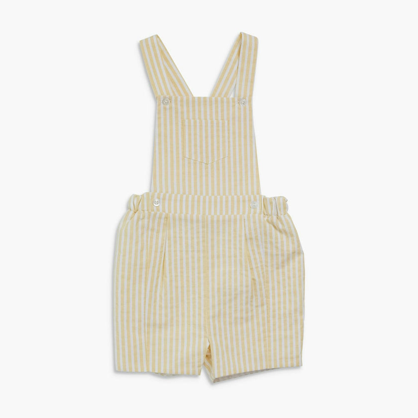 Albert Dungaree Yellow Stripe Seersucker