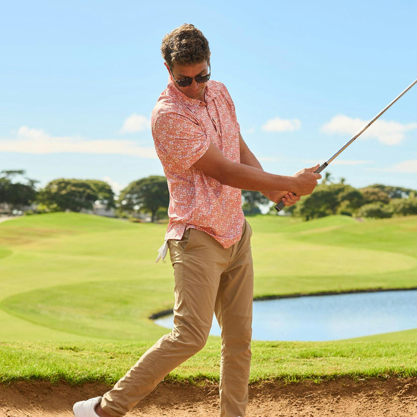 The Azaleas - Sunset Golf Shirt