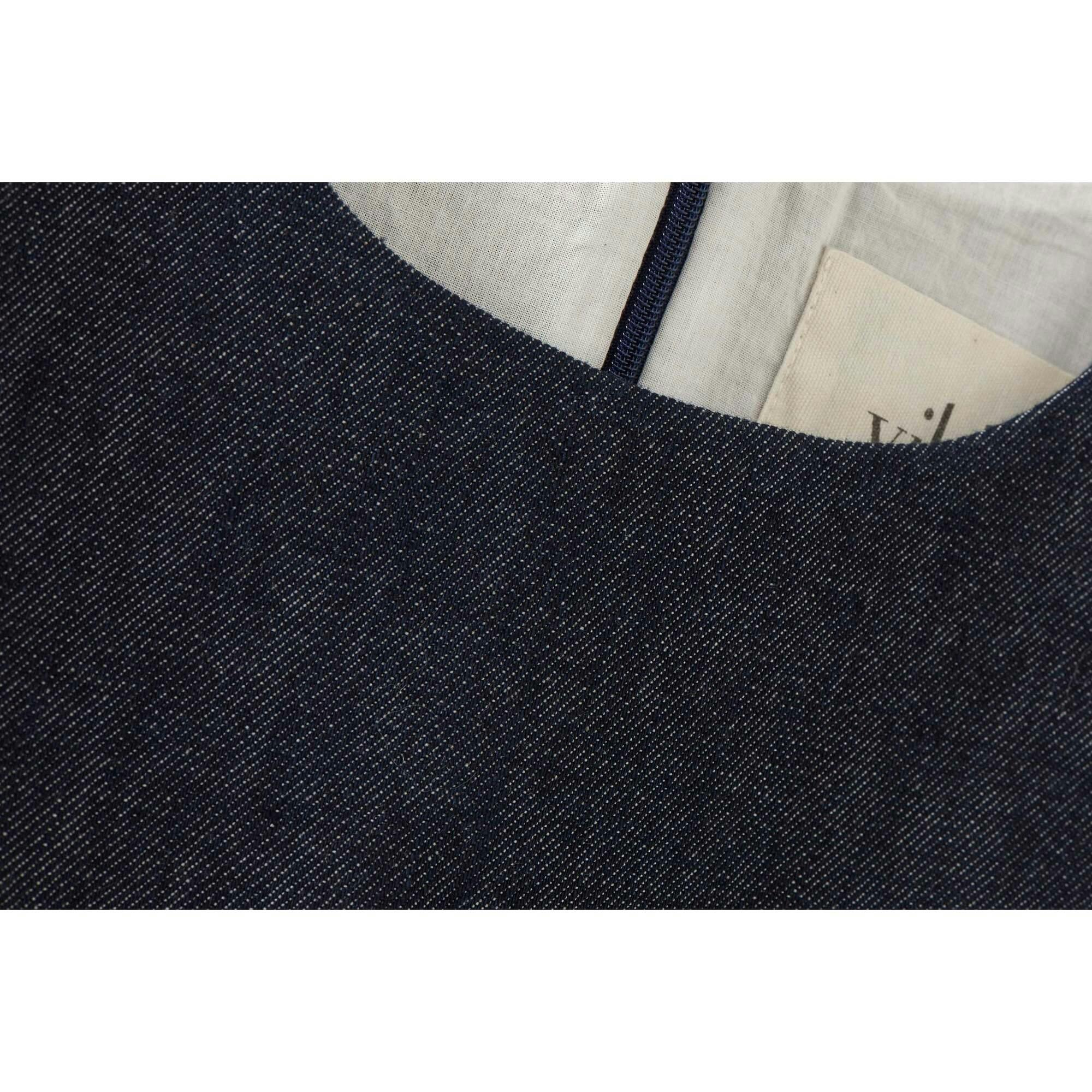 Organic Denim Dress, Blue