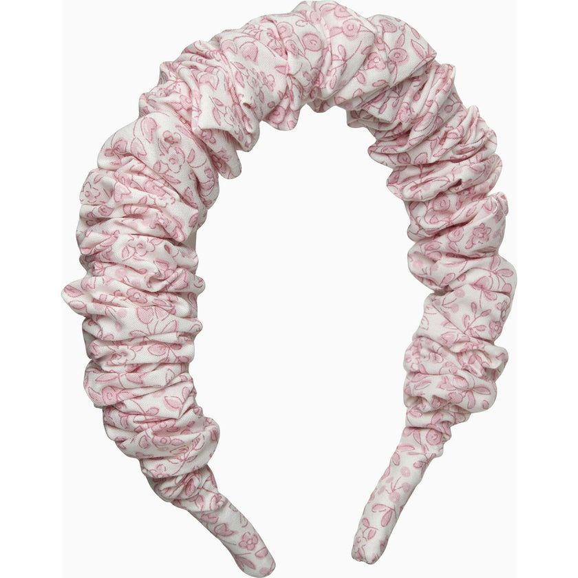 Scrunchie Alice Band in Pink Floral