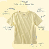 TAYLOR 10-Pack Toddler Short Sleeve T-Shirts