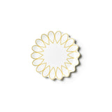 Gold Scallop Salad Plate