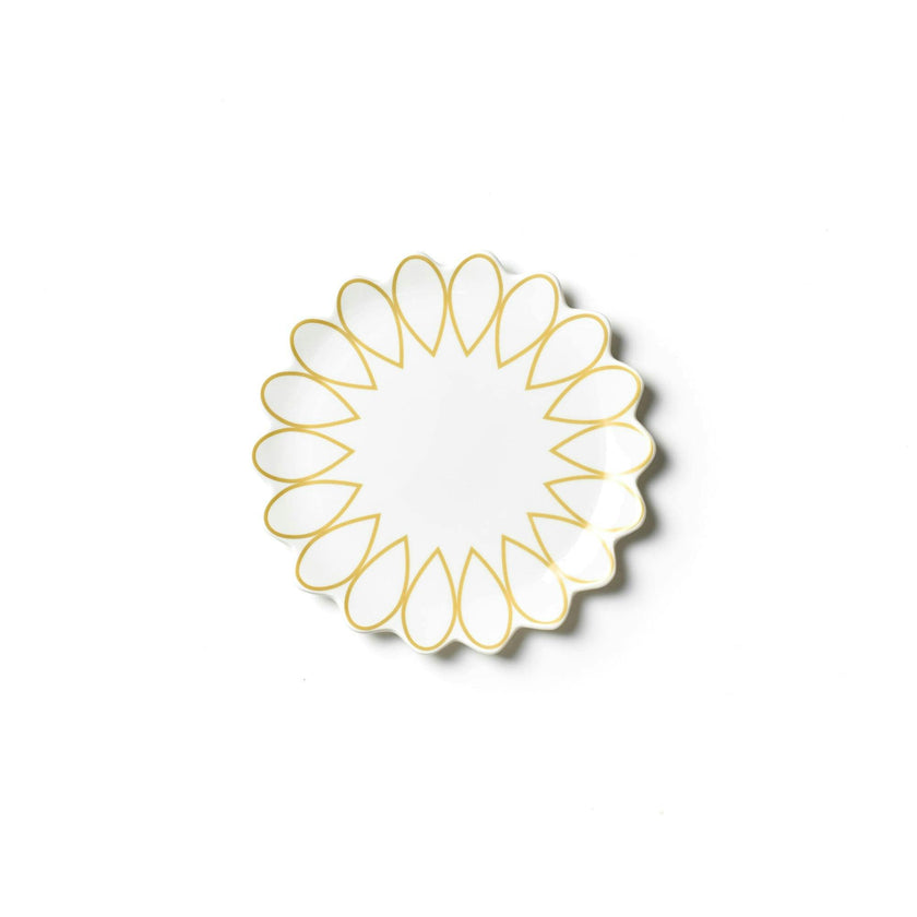 Gold Scallop Salad Plate