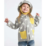 Stars Print Rain Worker Jacket