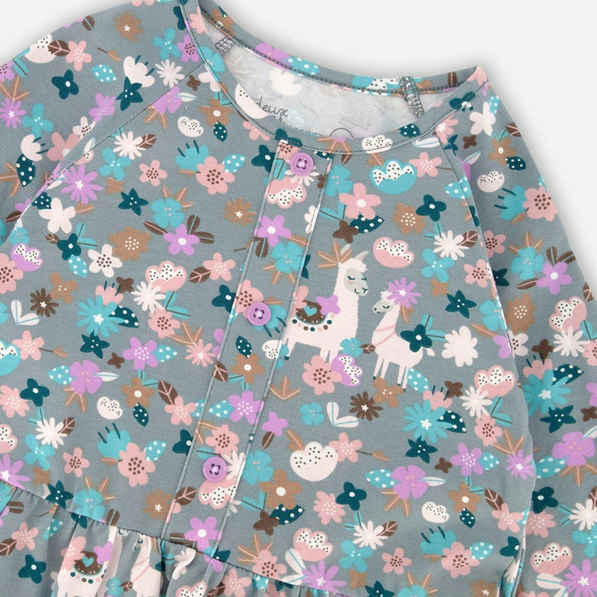 Half Button Organic Cotton Dress