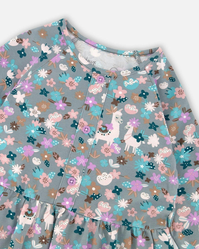 Half Button Organic Cotton Dress