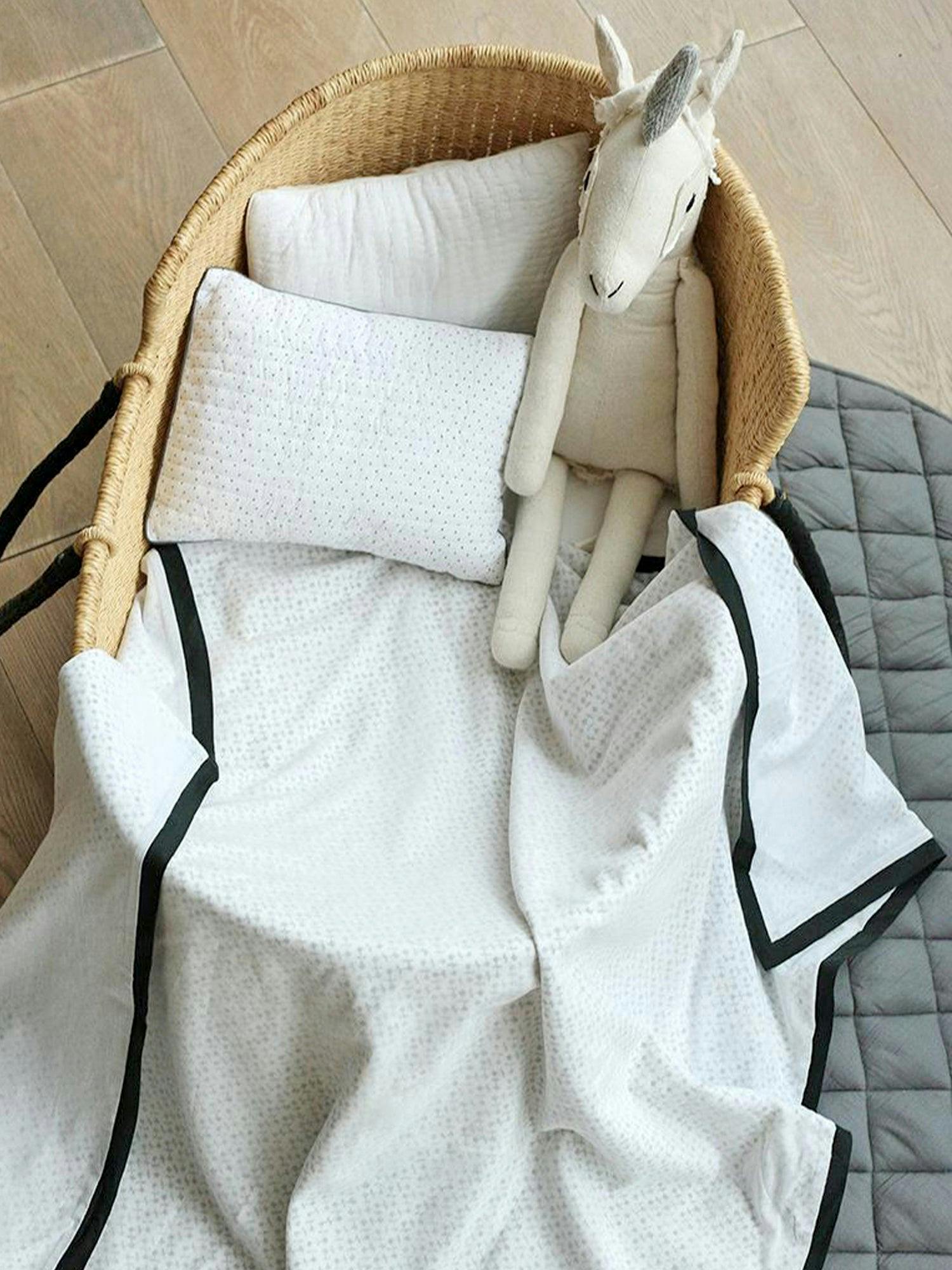 Luxe Natural Cotton Receiving Blanket