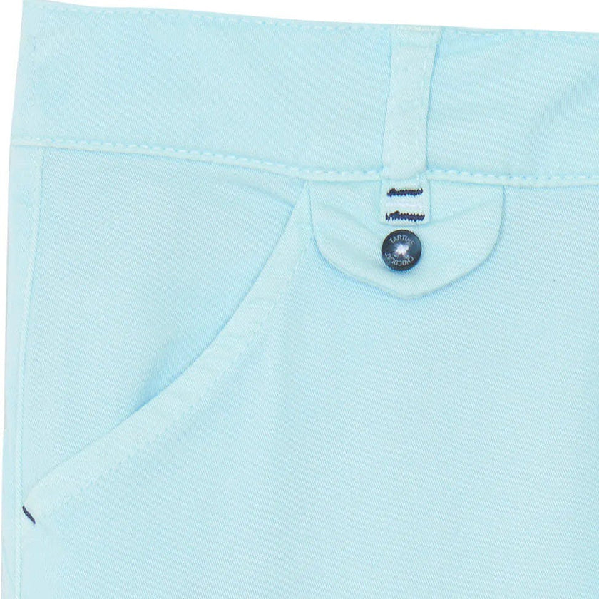 TARTINE ET CHOCOLAT Classic Stretch Cotton Trousers - Aqua