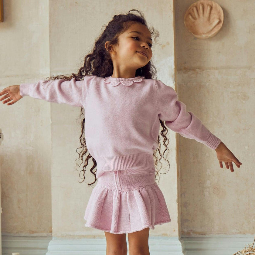 Pleated Tennis Skirt | cashmere/merino