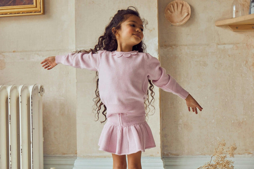 Pleated Tennis Skirt | cashmere/merino