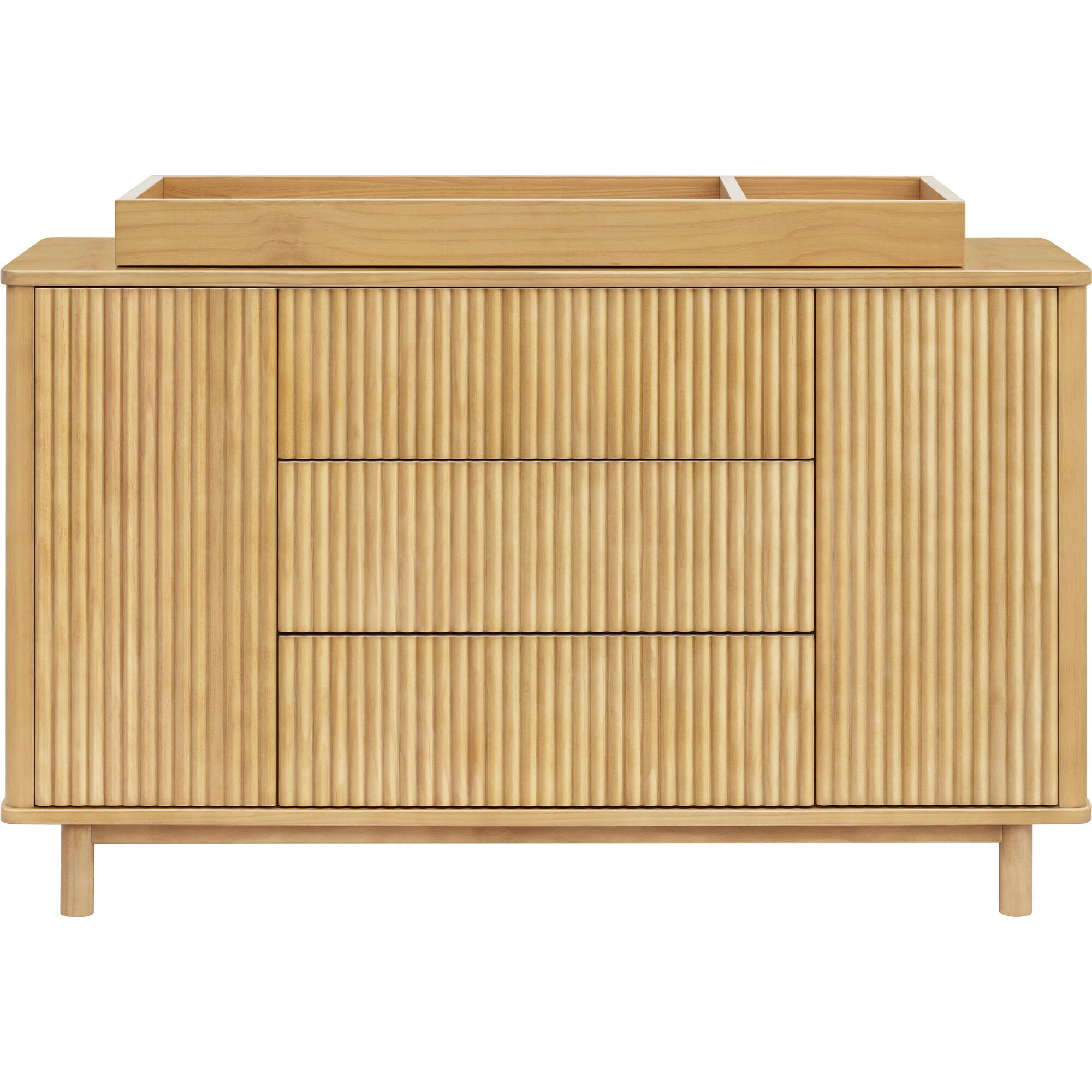 Pogo Tambour Assembled Dresser in Honey