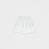 Fiona Girl Skirt, White Flower Embroidery