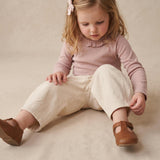 Organic Twill Barrel Pants - Oat
