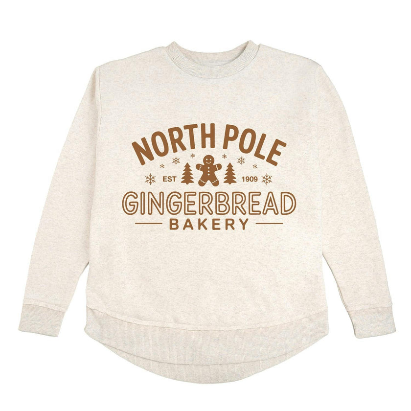 North Pole Gingerbread Christmas Women's Sweatshirt