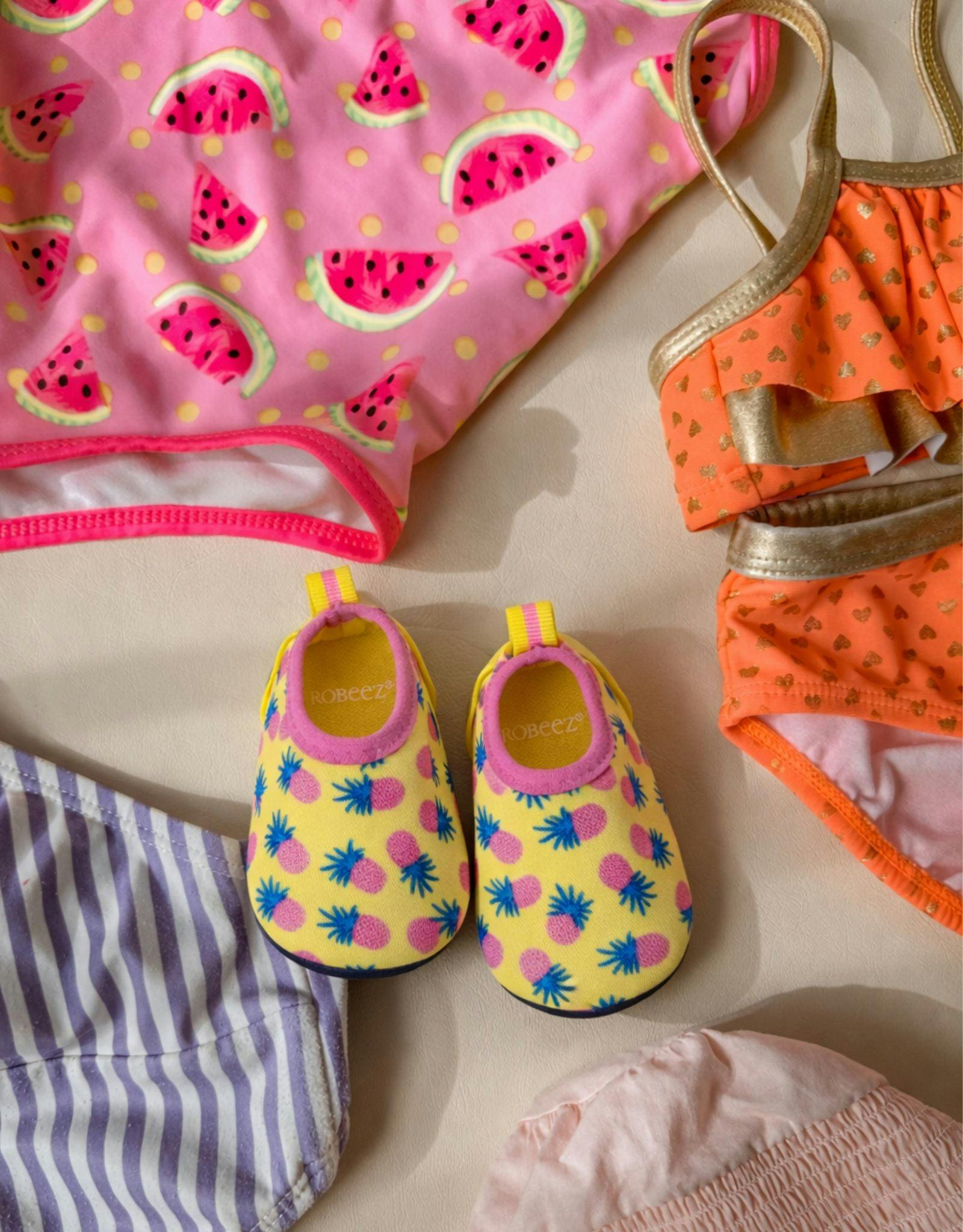 Pineapple Crush Aqua Shoes in Yellow