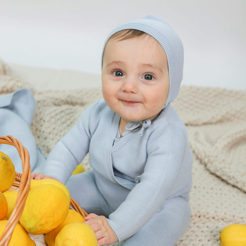 Onesie Cardigan Set Blue