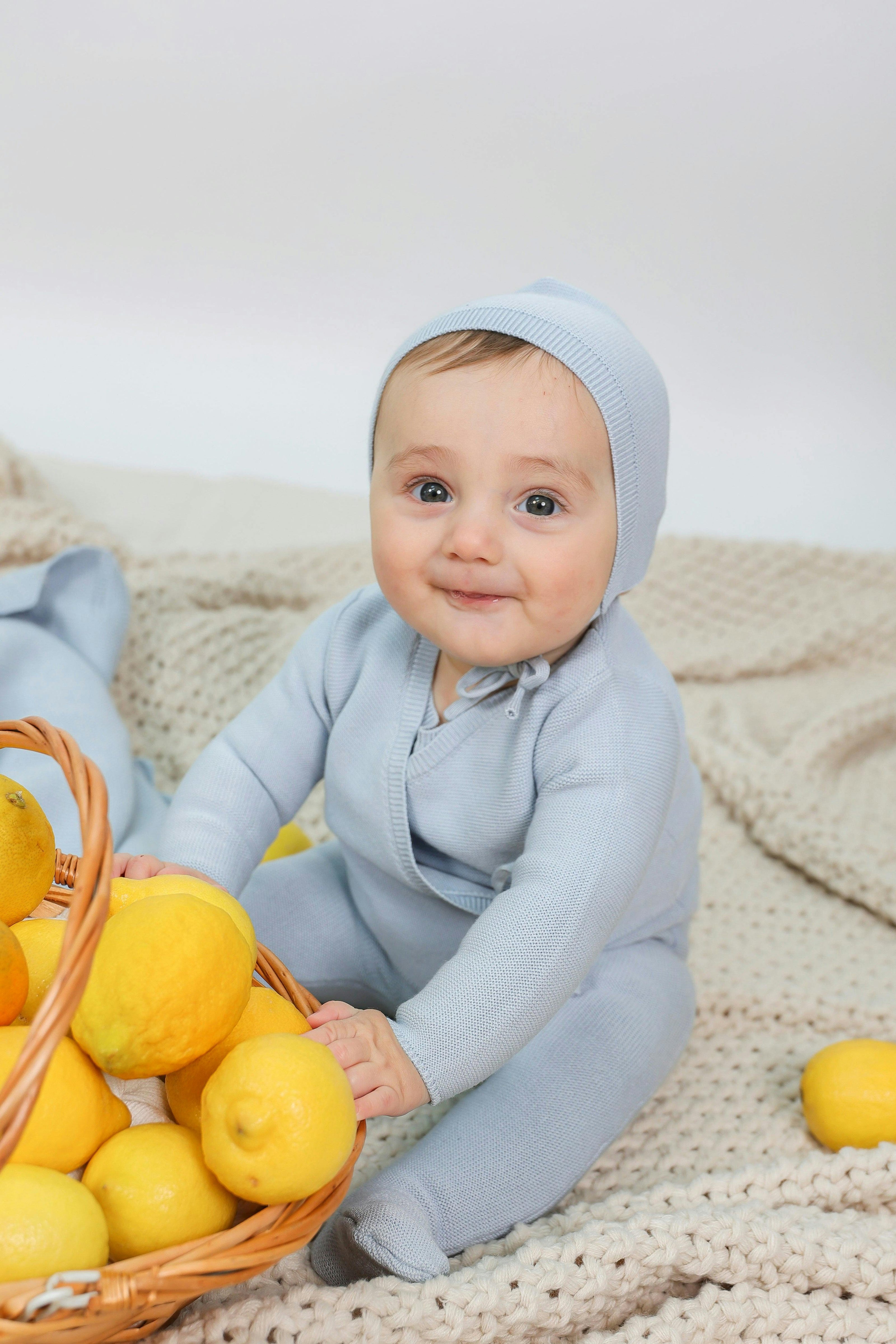 Onesie Cardigan Set Blue