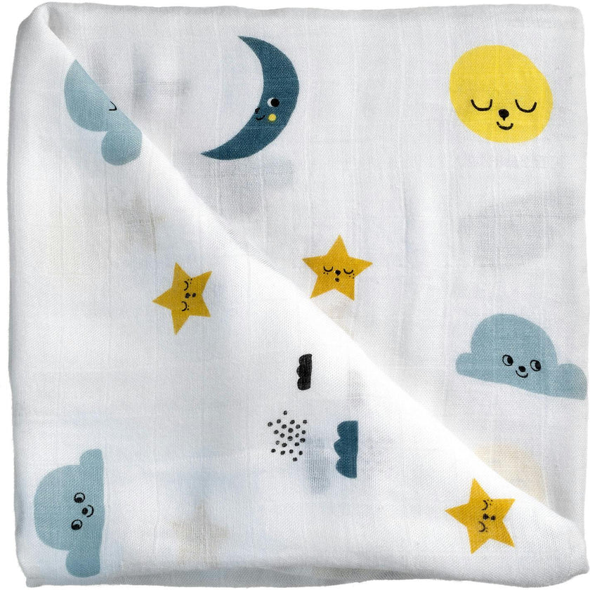 Moon and Stars Bamboo Swaddle