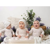Eyelet Floral Footie