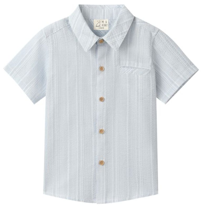 CHAMBRAY TEXTURED NEWPORT WOVEN SHIRT