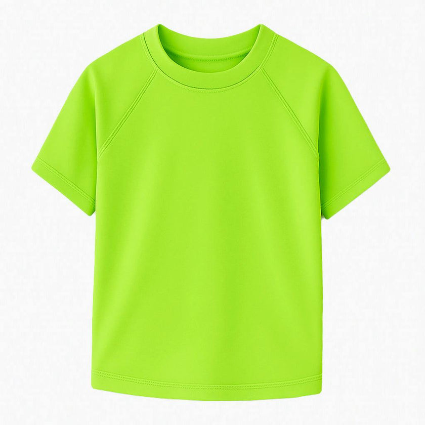 Zuma Boys Neon Lime Short Sleeve Rashguard