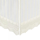 Off-White Lace Scallop Crib Skirt