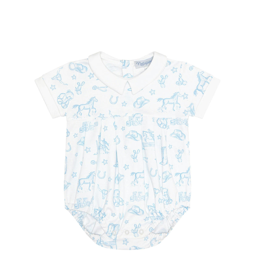 Blue Lone Star Toile Bubble