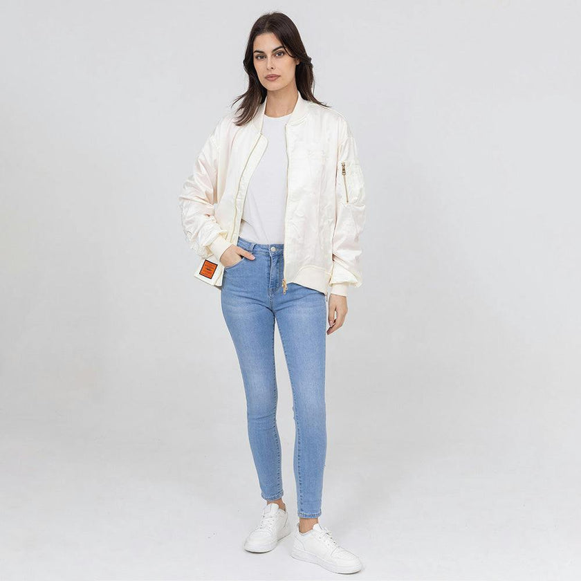 BOMBERS ORIGINAL Ballerina Lightweight City Jacket - Creme