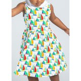 Sailboat Print Twirl Dress