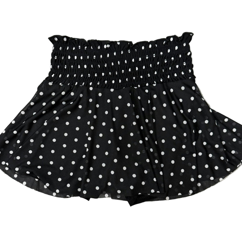 Girls Mesh Polka Dot Skort