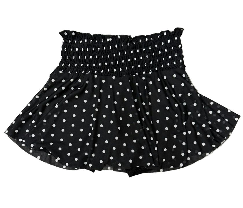 Girls Mesh Polka Dot Skort