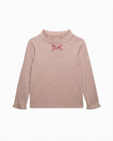 Button & Bow Sparkle Knitted Top